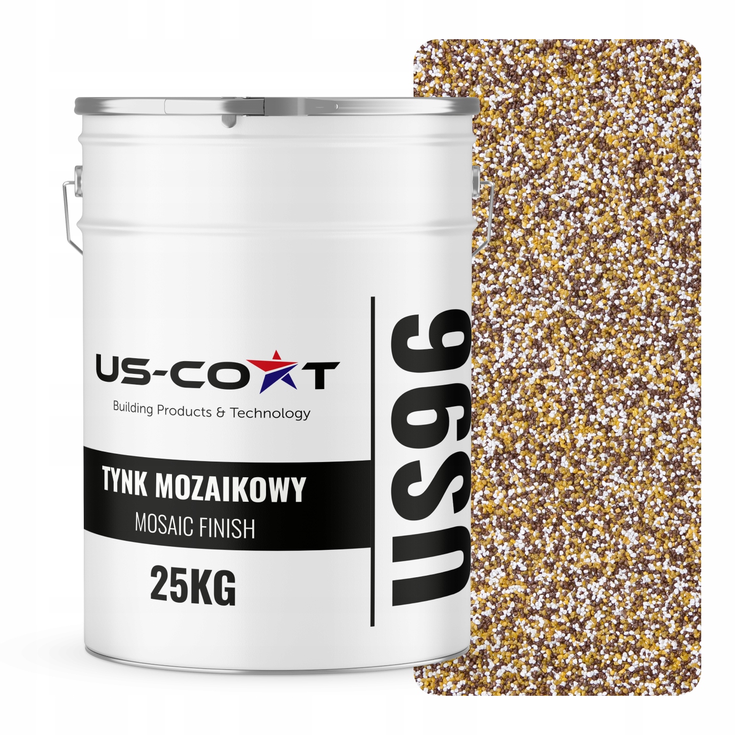 Mozaiková Omietka Mozaika 25 Kg Farba Hnedo-horčicová M62 Ozdobná Živicová