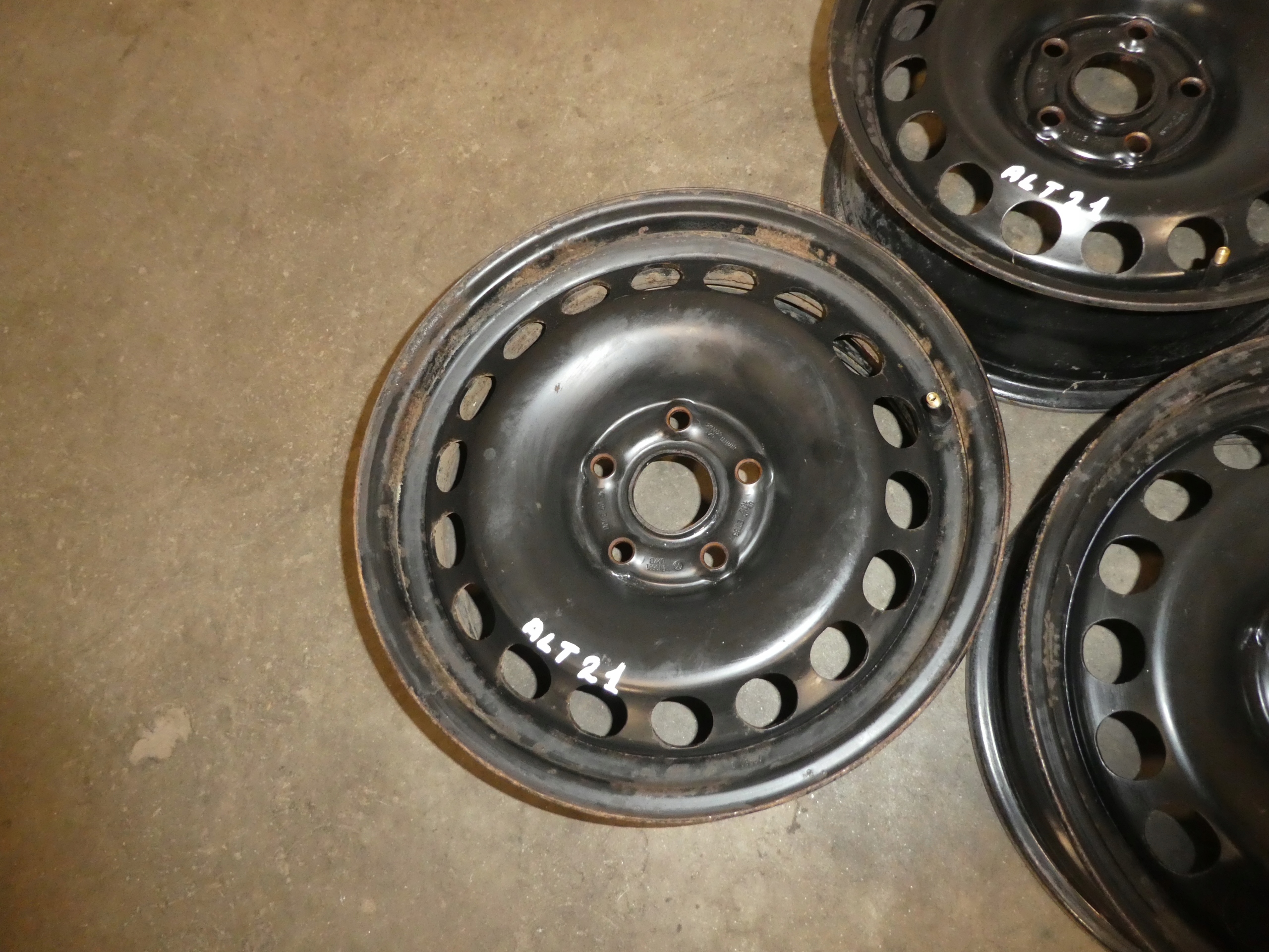 4X CERCHI FERRO VW TIGUAN E 1 5N 5X112 16 5N0601027B