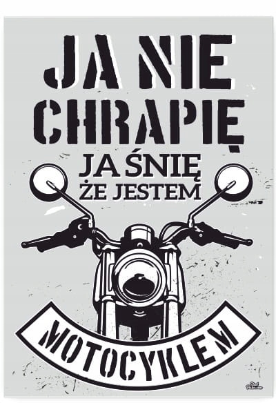 

Dekoracja Plakat Metal Blacha Chrapanie