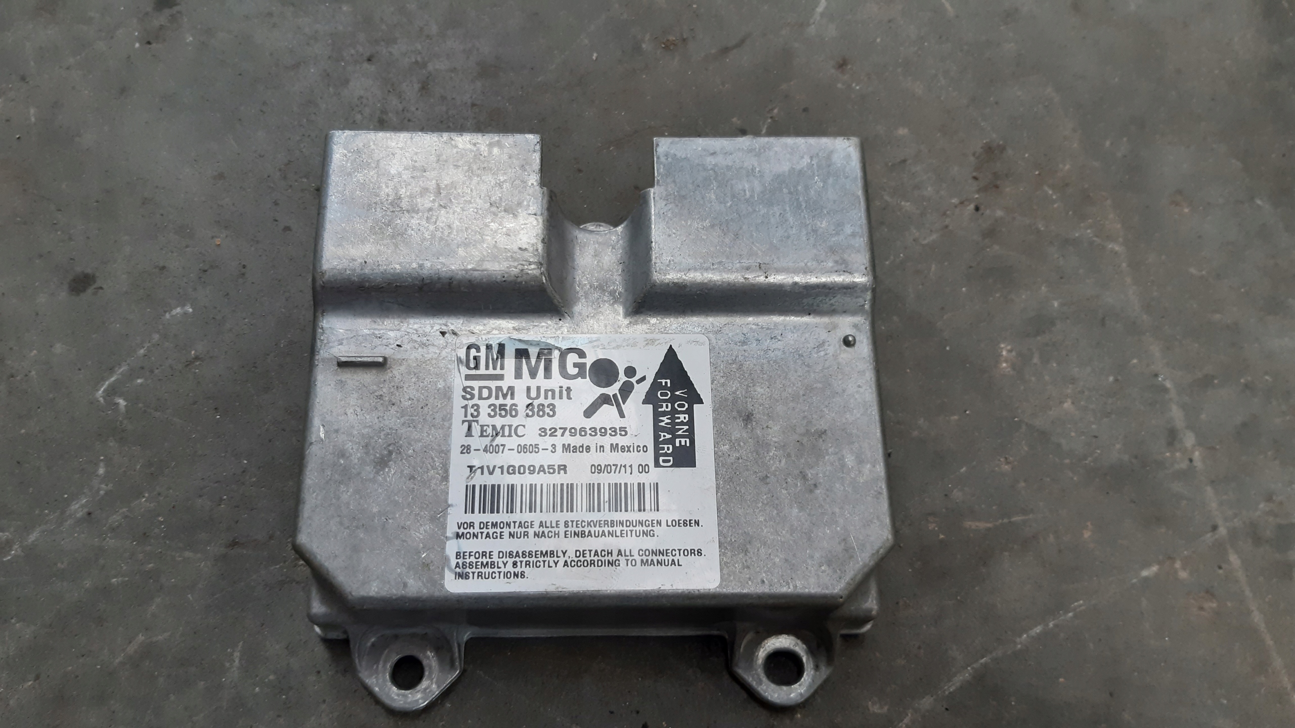 dashboard panel airbags console kpl Opel Corsa D