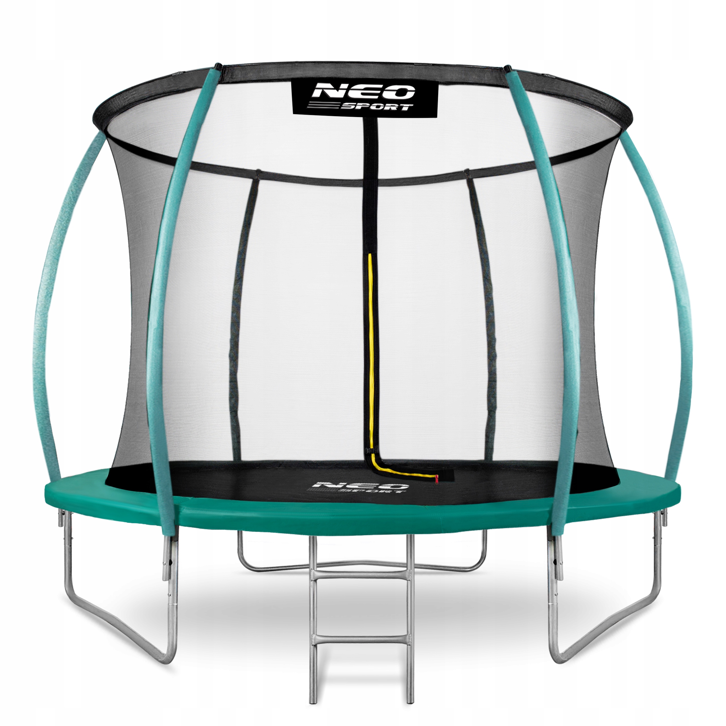 TRAMPOLINA OGRODOWA DLA DZIECI DRABINKA 252cm 8ft