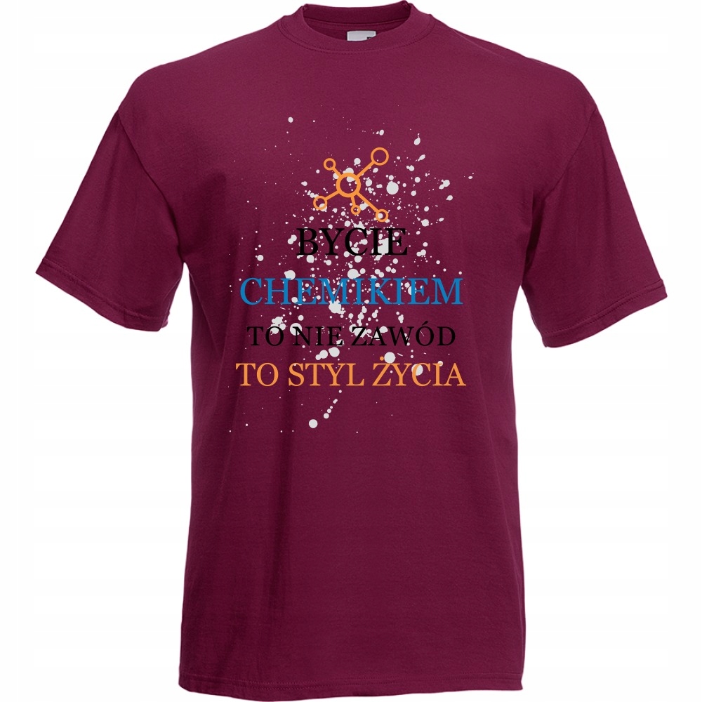 

Koszulka chemik dla chemika L burgund