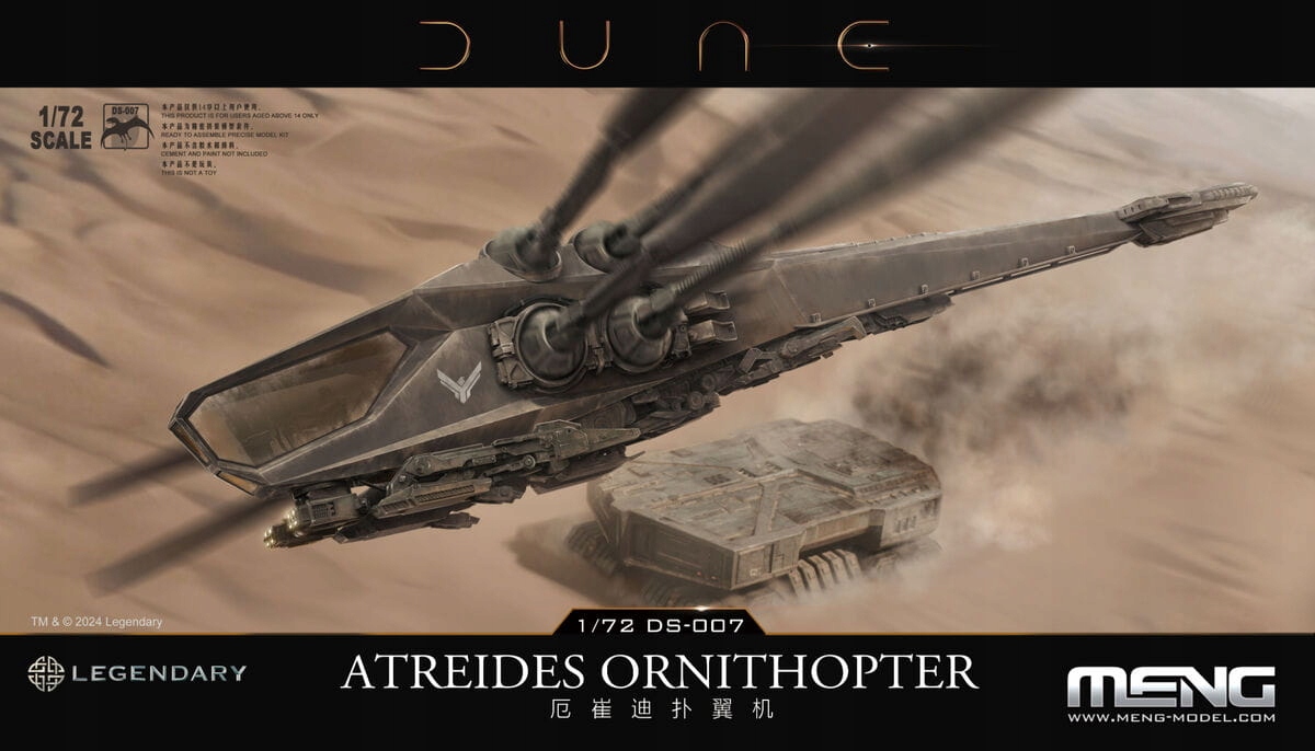 Dune Atreides Ornithopter 1:72 Meng DS007