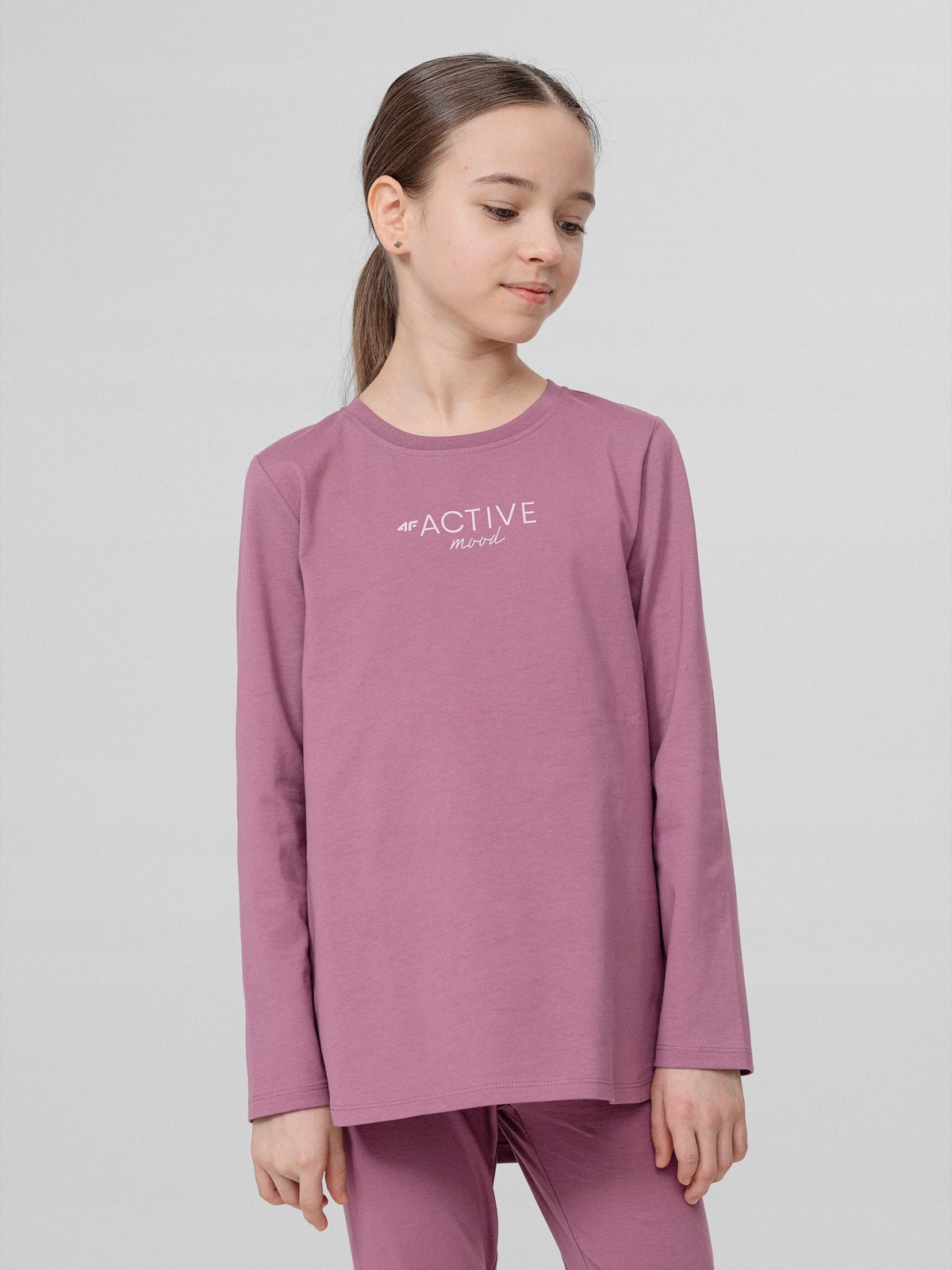 

Longsleeve Dziewczęcy 4F JTSDL201 J4L21