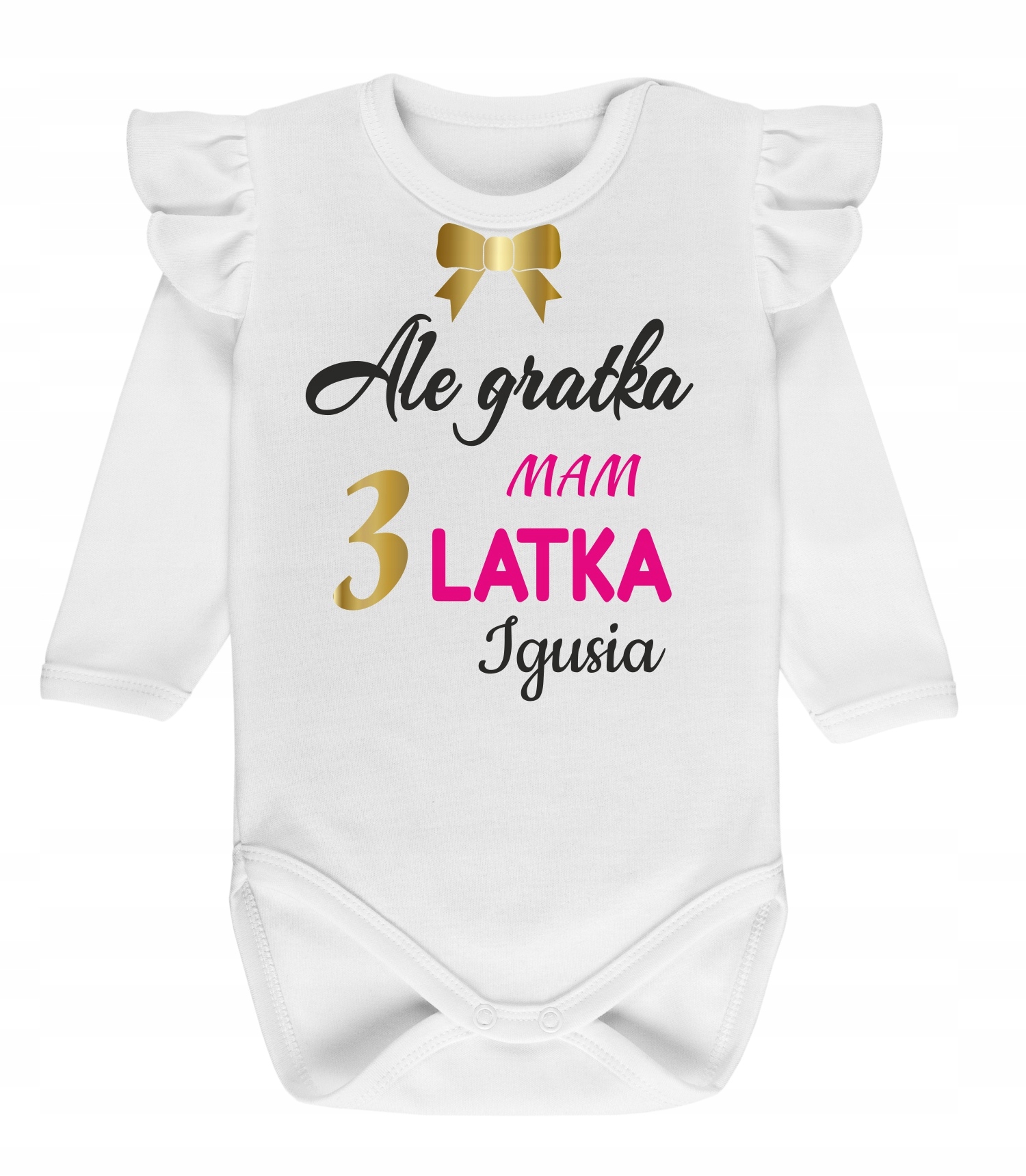 

Body z falbanką, mam trzy latka 3 urodziny imię 98