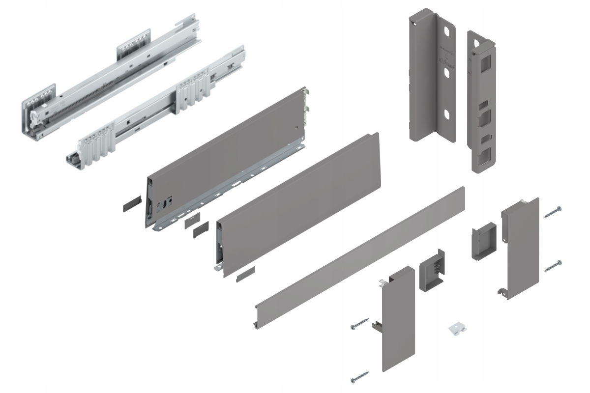Blum Merivobox 400 Šuplík střední K Vnitřní šedá 40 kg
