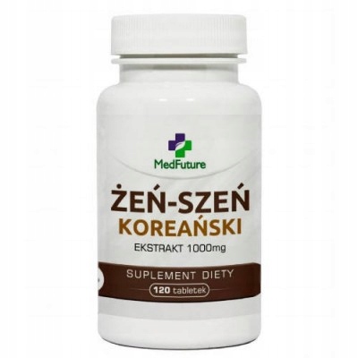 

MedFuture Żeń-szeń koreański 1000mg, 120tabl.