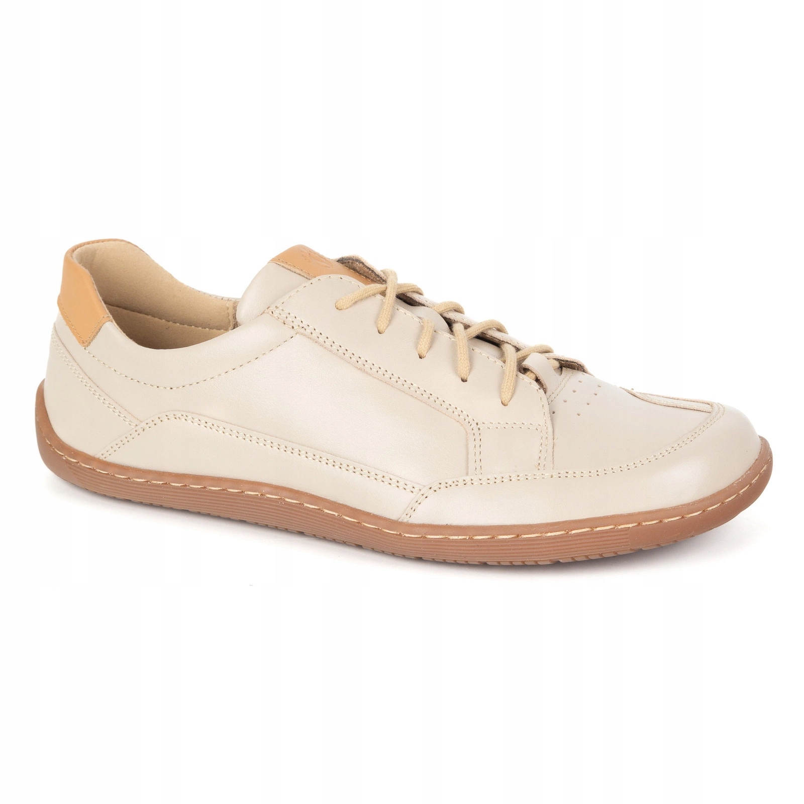 Olivier 1282 tenisky barefoot kožené široká špička zero drop béžová 39