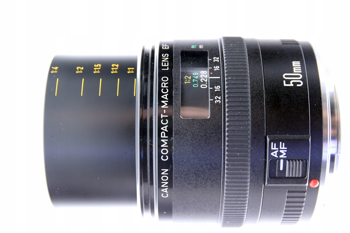 Canon EF 50 mm MACRO GRATIS FILTR UV Ogniskowa 50 mm