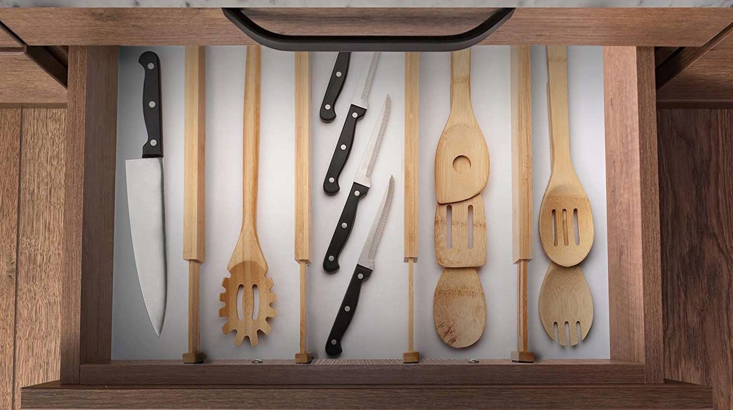 ORGANIZER DO SZUFLADY SZUFLAD PRZEGRÓDKA SEPARATOR PRZEGRODY BAMBUSOWE Liczba sztuk 1 szt.