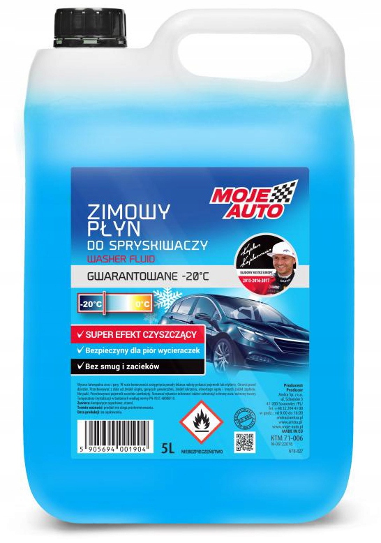 

Zimowy Płyn Do Spryskiwaczy 5L Do -20 Moje Auto