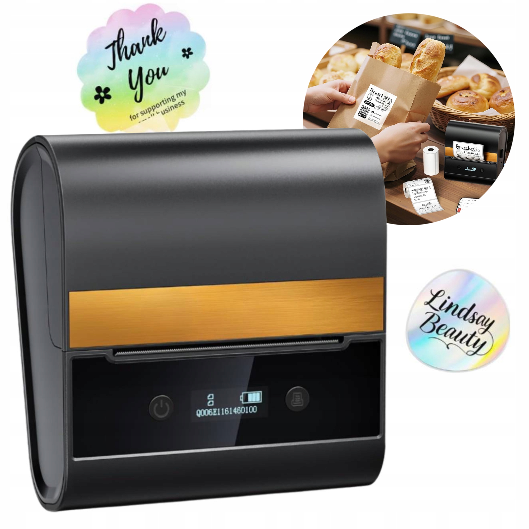 Phomemo M260 mini termální tiskárna štítků s Bluetooth a Usb