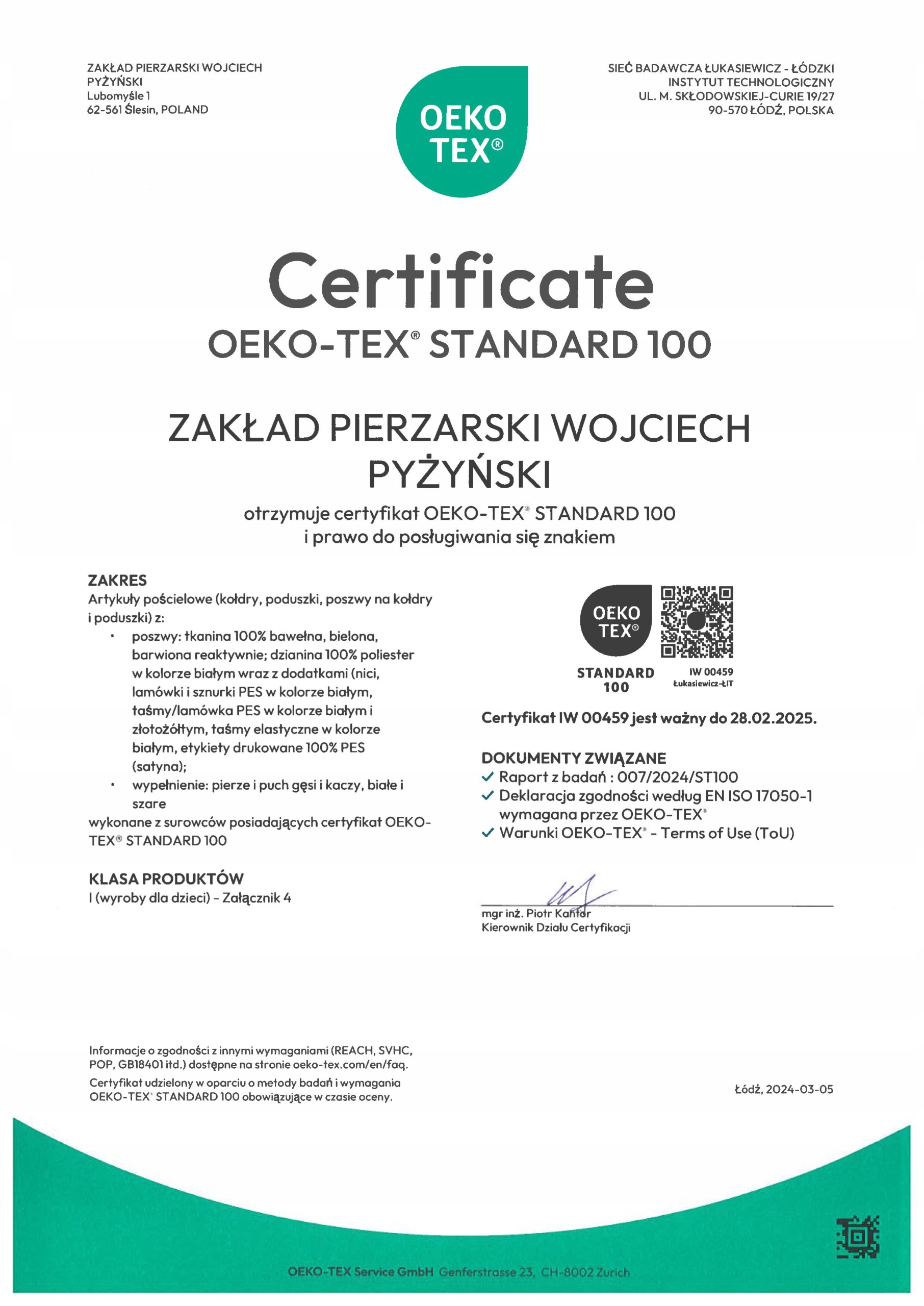 Kołdra puchowa 160x200 2 kg PUCH I PIERZE 2kolory Waga wypełnienia 2000 g