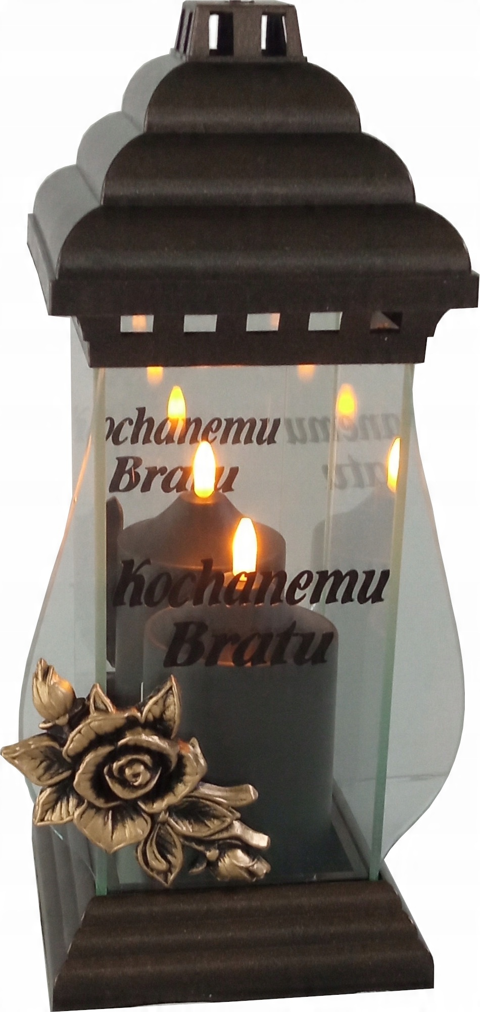 

Znicz z dedykacją Kochanemu Bratu.