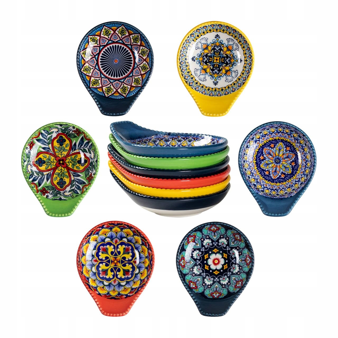 Misky na omáčky a svačiny 12 cm Henxfen Lead Sada 6 Kusů Boho Styl