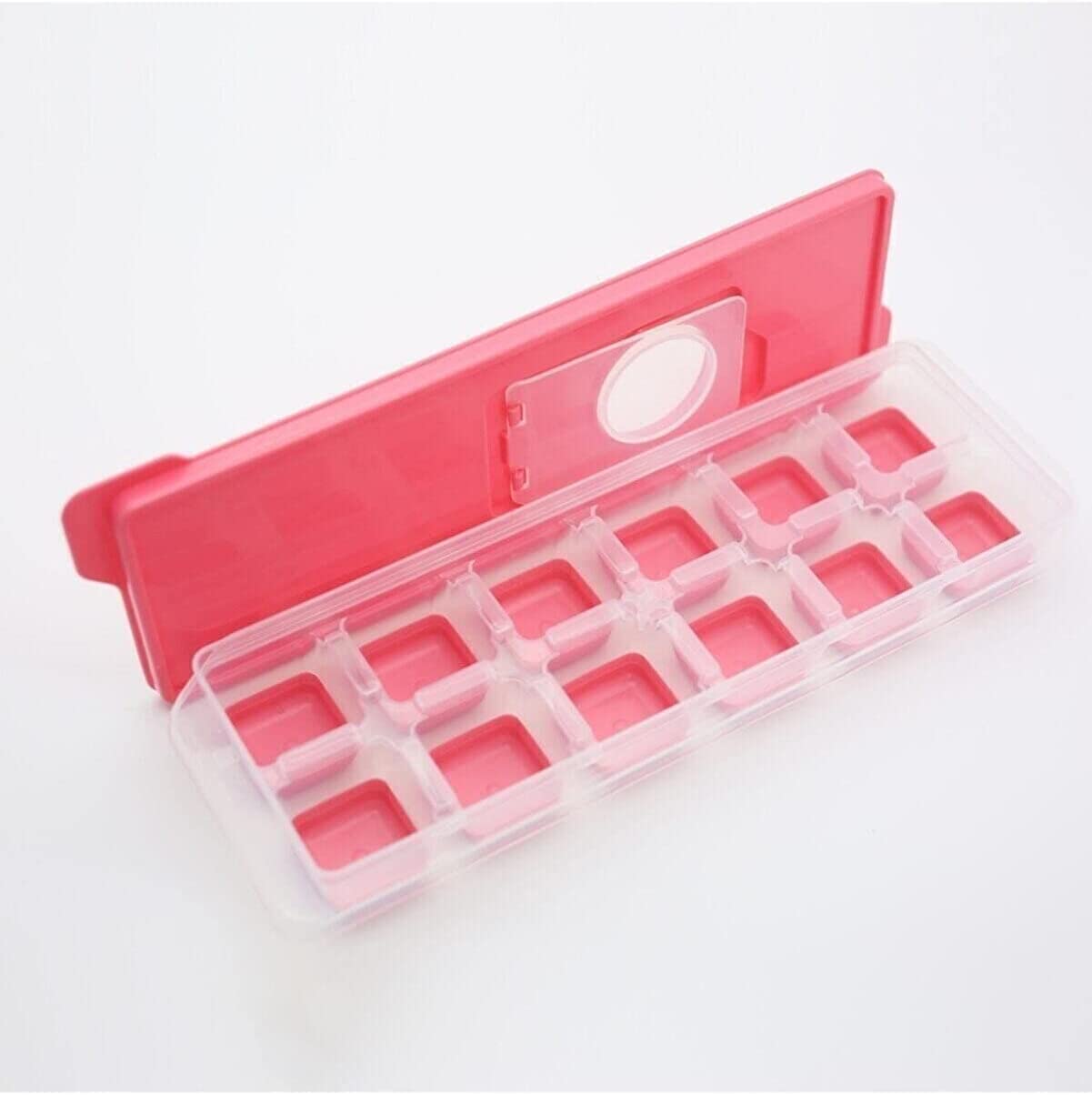 

Forma na kostek lodu, silikonowa z pokrywką 12SZT