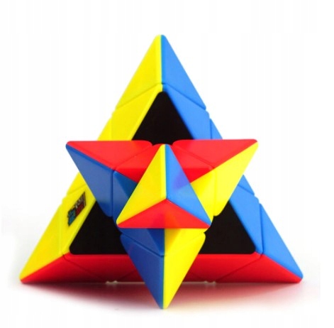 zestaw KOSTKA logiczna PIRAMIDA CUBE 2 x 2 magic Materiał plastik