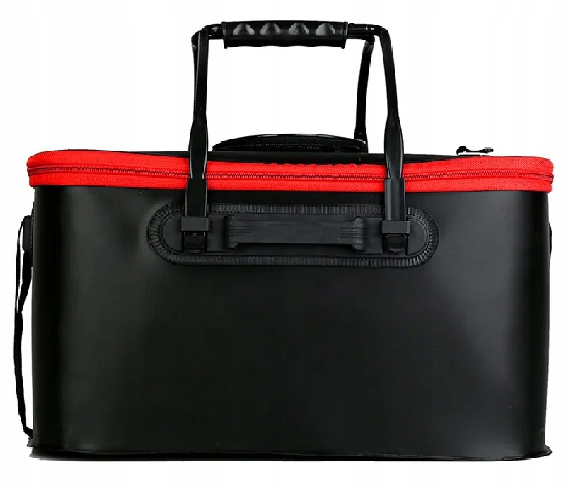 Wiadro wędkarskie składane torba wędkarska na żywe ryby z pokrywką wiaderko