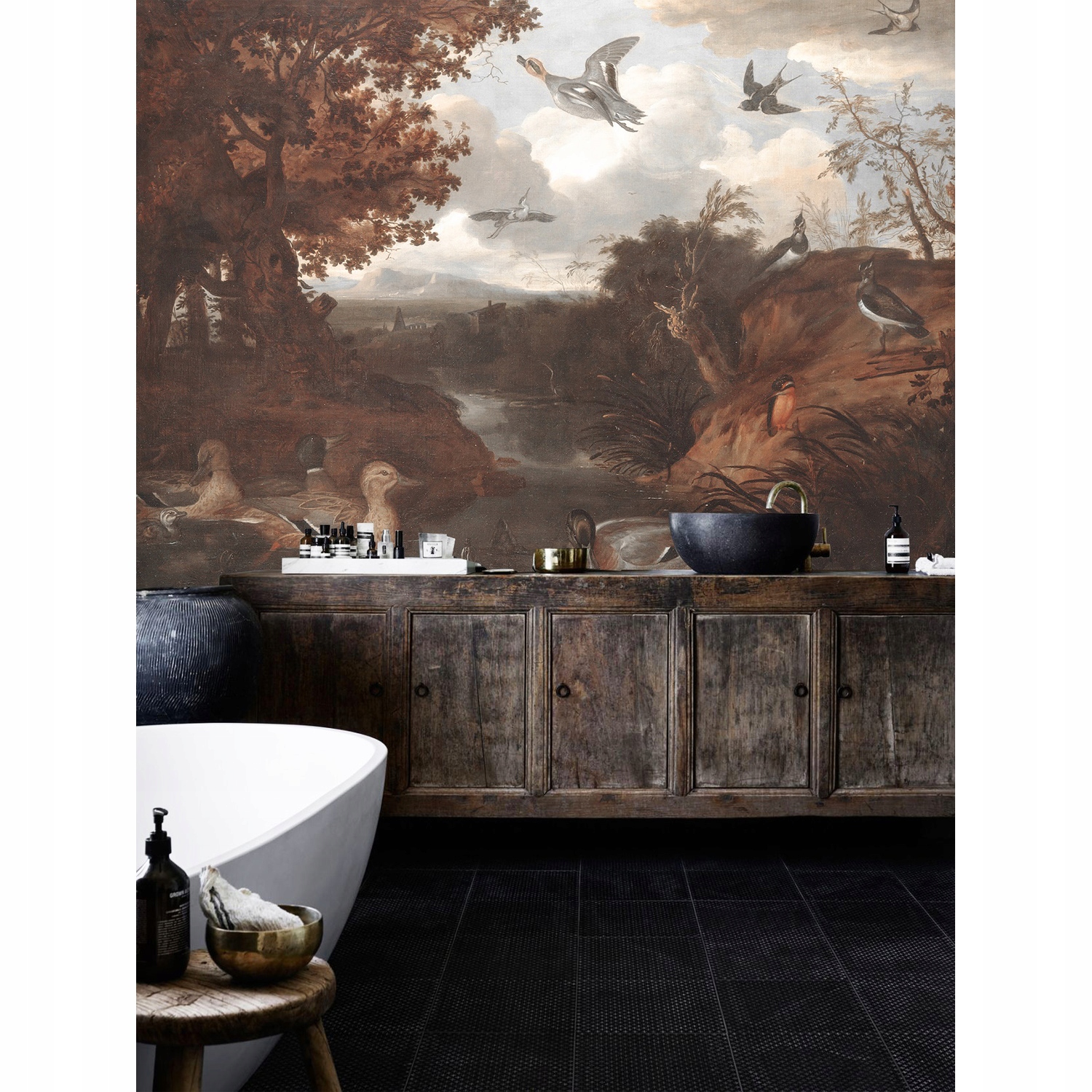 

Foto tapeta samoprzylepna Kaczki vintage 312x219cm