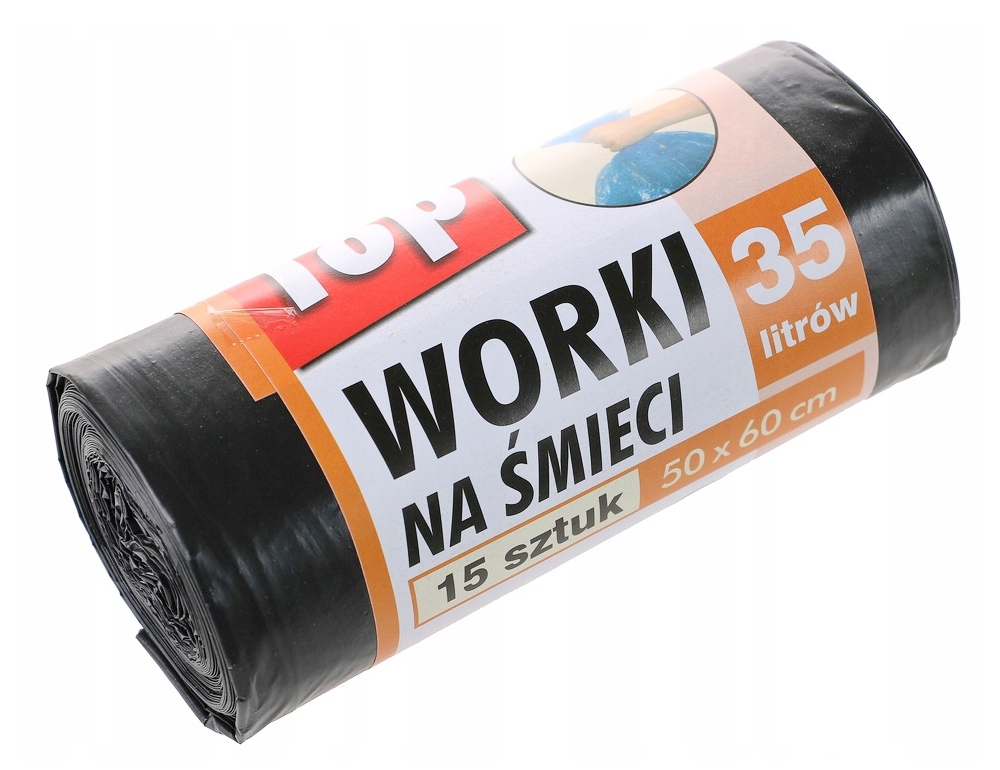 

Worki na śmieci uniwersalne Top 35l 15 szt.