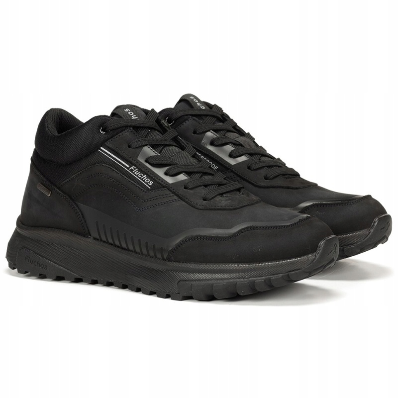 Pánské polobotky Fluchos 502902 Arion F1840 černé Kůže VEL.43