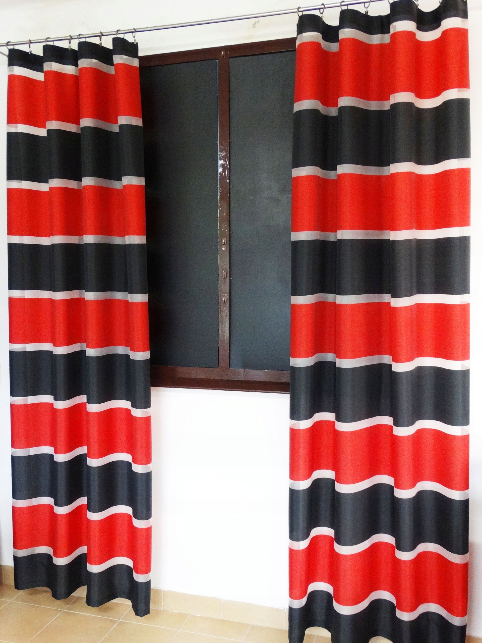 

Mg Tk Pasy Fluoryt czerwony czarny 300cm polski