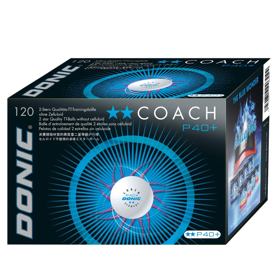 Míčky Na Stolní Pong Míčky Na Stolní Tenis 120 ks Donic Coach 2**