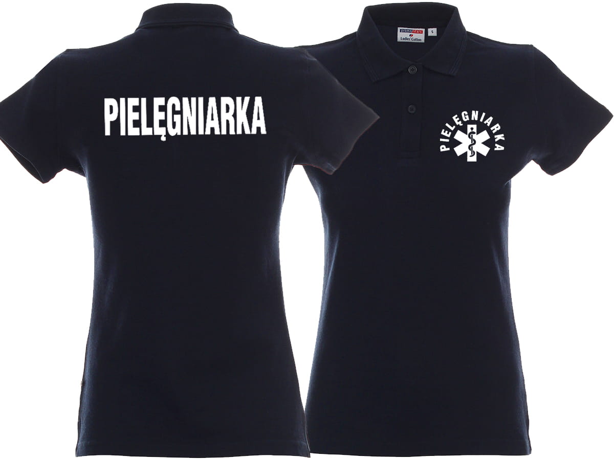 

Koszulka Polo Pielęgniarka Salowa Położna Prm