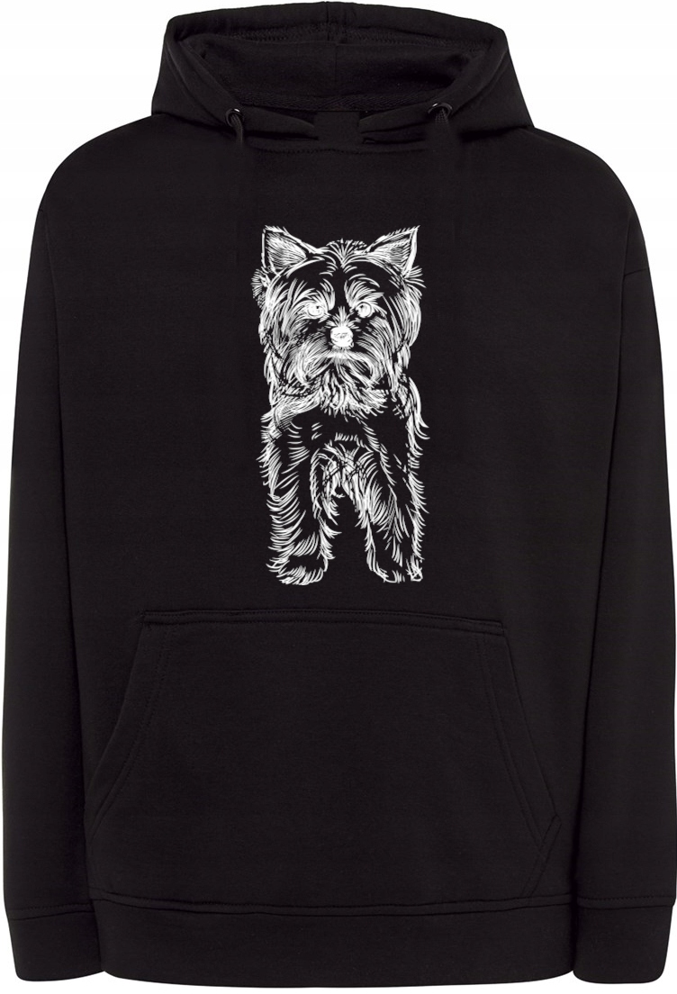 Mikina s potiskem pes Yorkshire Terrier vel. L