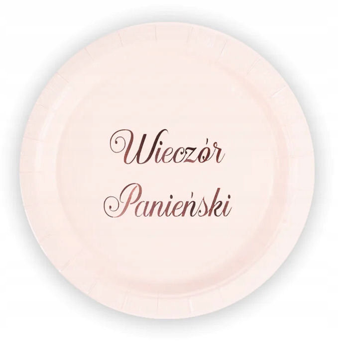 

Talerzyki Różowe Wieczór Panieński 6 szt 18 CM