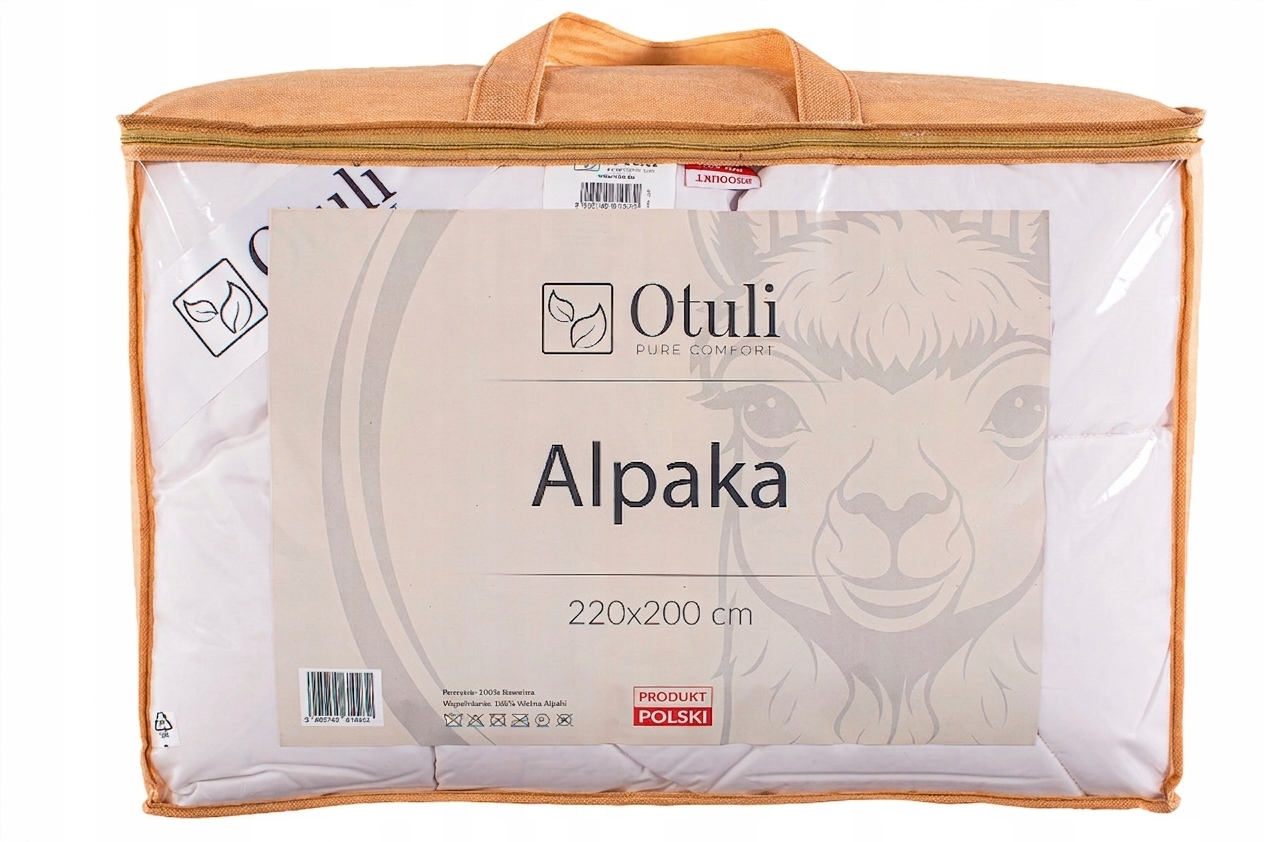 Kołdra z Alpaki imperial z wełny alpaki ciepła 220x200 Letnia Zimowa Miękka