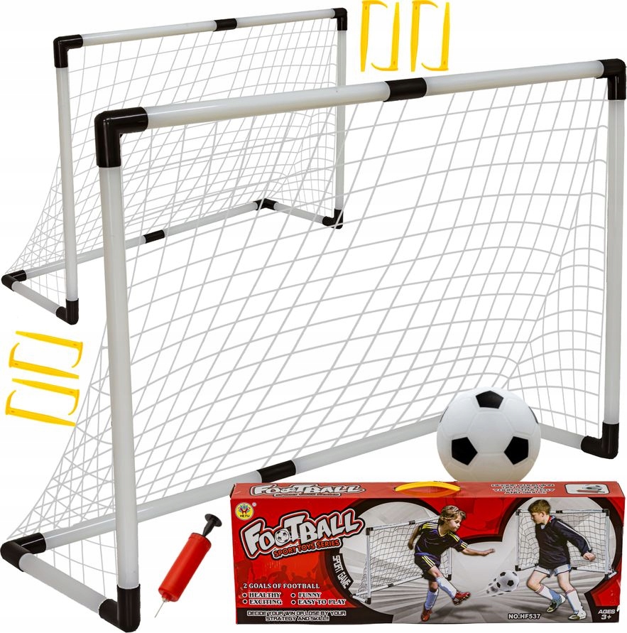 

Zestaw Piłkarski 2x Bramka 120x80 Piłka i Pompka