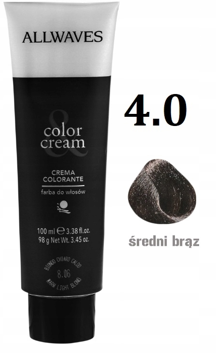 

Allwaves farba do włosów profresjonalna 4.0 100ml