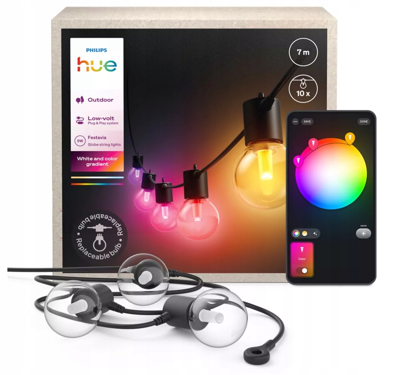 Girlanda ogrodowa Philips Hue Festavia 7 m