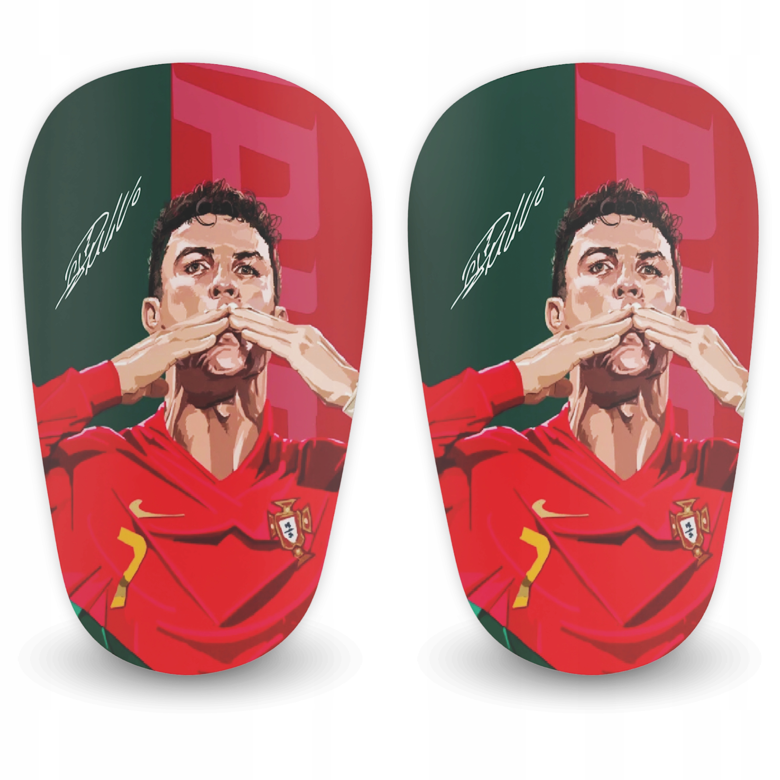 Ochraniacze Piłkarskie Małe Przylegające Lekkie r. S 10x6cm Ronaldo 11