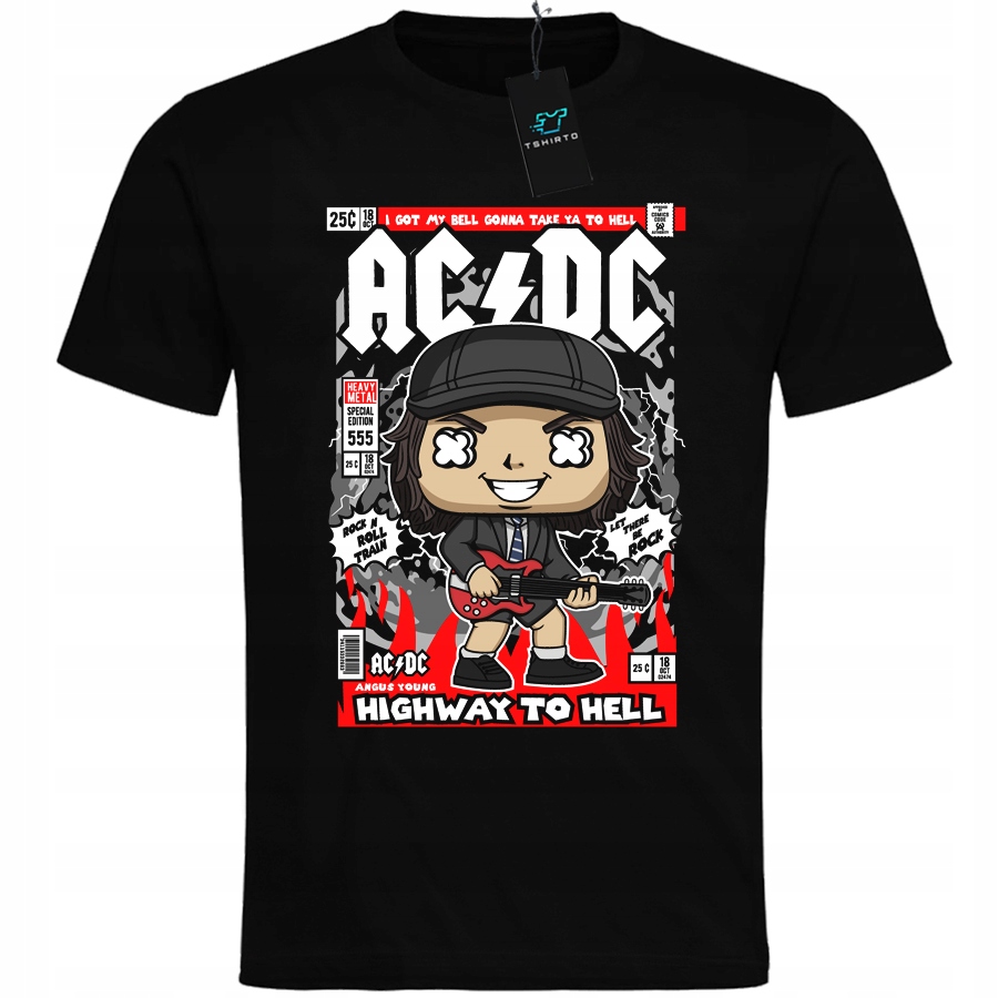 

Koszulka Męska Acdc 50 Angus Young Rock Metal L