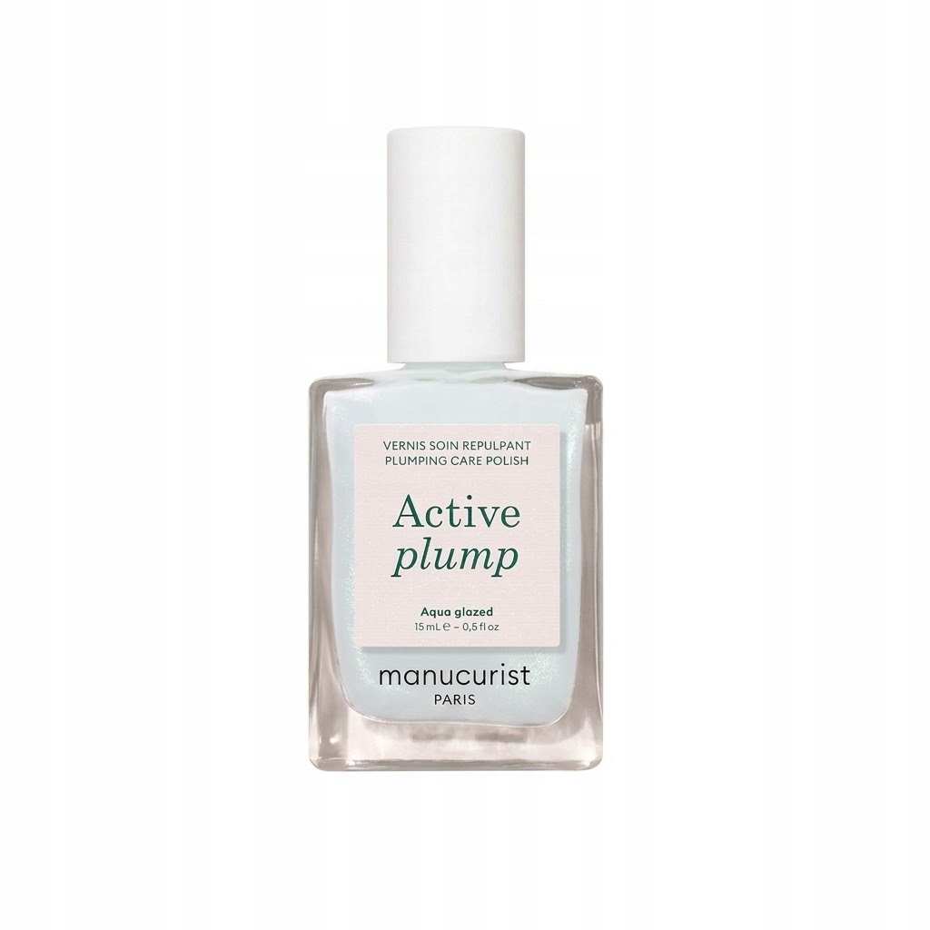 MANUCURIST_Active Plump lak obohacený o kolagen na nehty Aqua Glazed