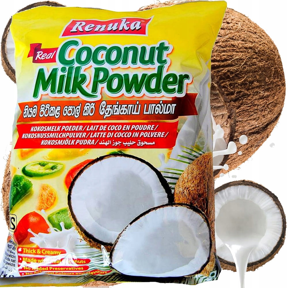 Mleko Mleczko Kokosowe w Proszku Sproszkowane z Miąższu Kokosa 1000g Renuka