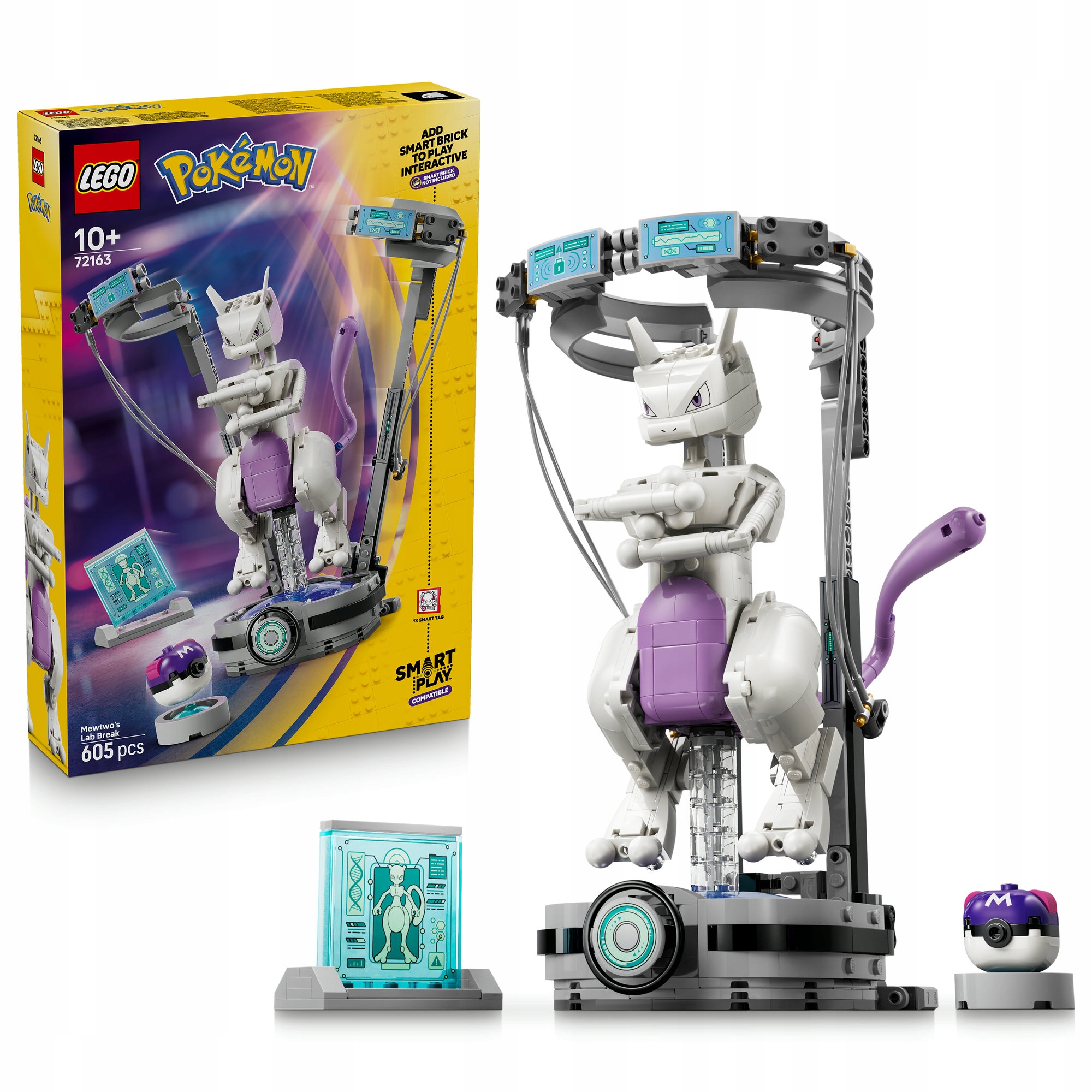 Lego Pokémon Smart Play 72163 – Útěk z laboratoře Mewtwo