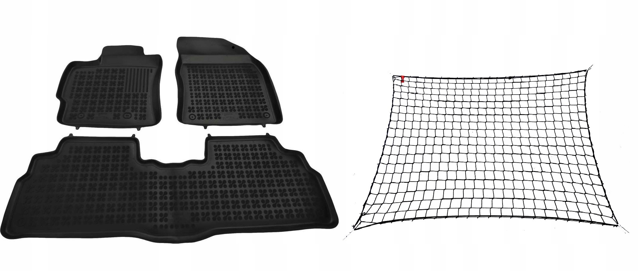 TOYOTA VERSO 2009-2018 КОВРИКИ РЕЗИНОВЫЕ + SIATKA