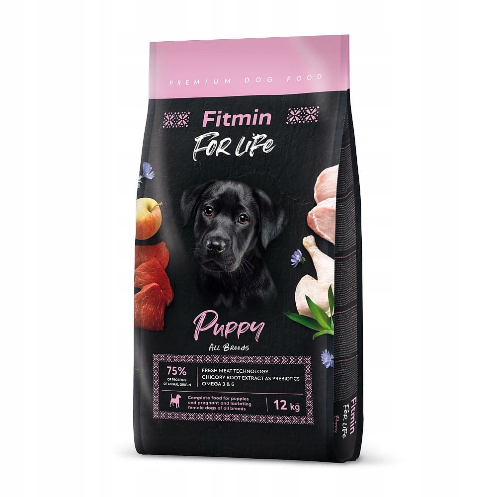 Levně Fitmin Dog For Life Puppy suché krmivo pro štěňata, Kuřecí, 2,5 kg