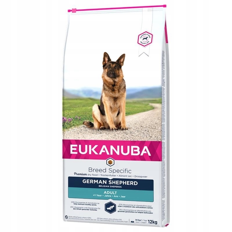 Levně Eukanuba Adult German Shepherd 12kg Krmivo pro dospělé německé ovčáky Eukanuba 12 kg
