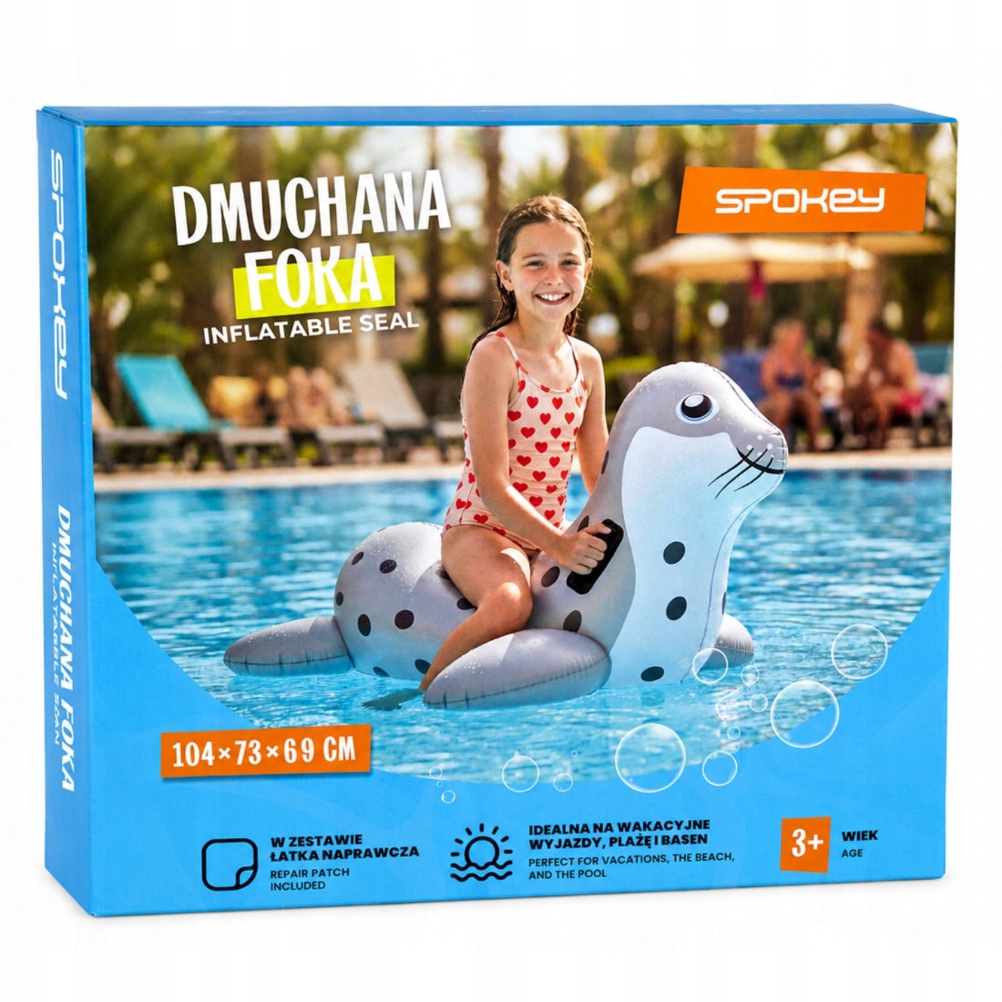 Spokey Dmuchana foka 104x73x69cm max 40kg