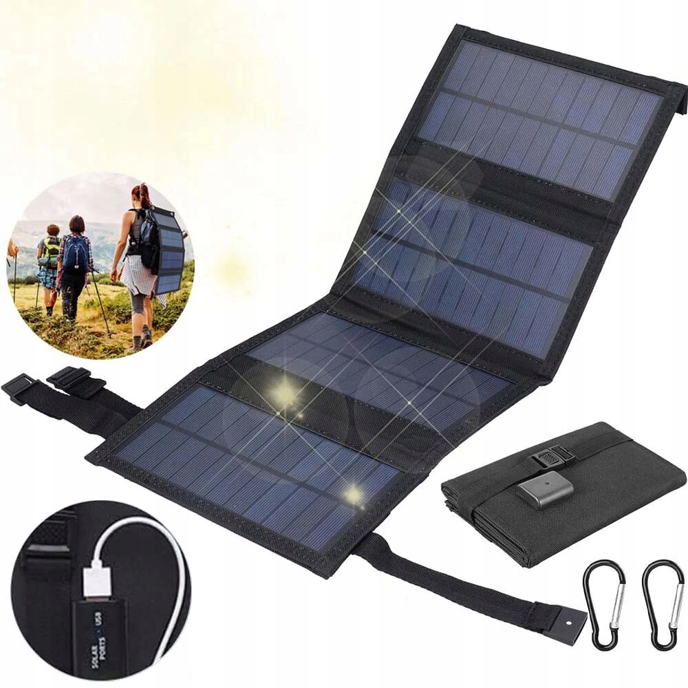Panel Solarny 20W Mata Składana Turystyczna Ładowarka Słoneczna Wodoodporny