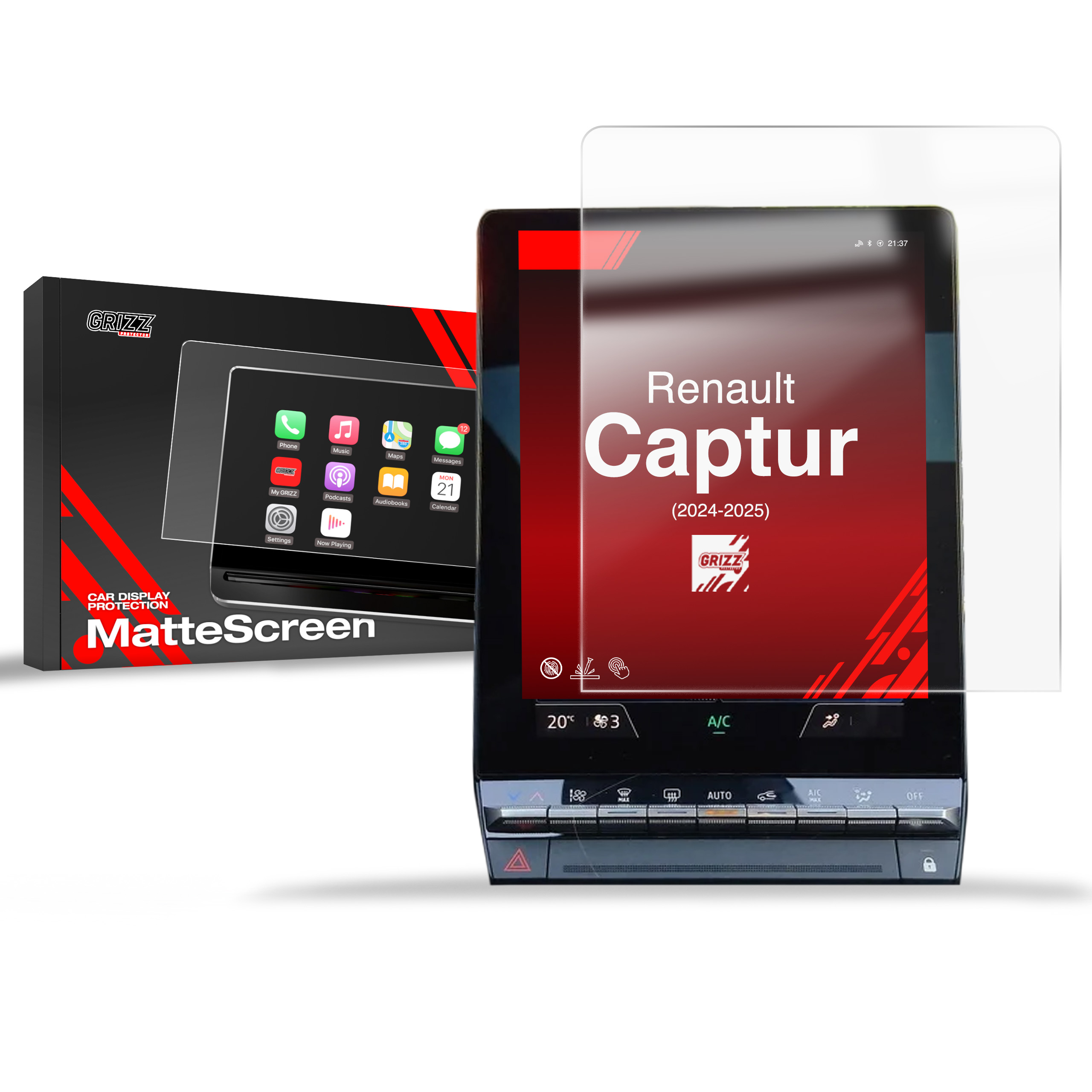 Folia Antyodciskowa do Renault Captur 10,4" (2024-2025)