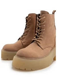 BOTKI DAMSKIE CHARLES FOOTWEAR KAREN LACE-UP BOOTS LION