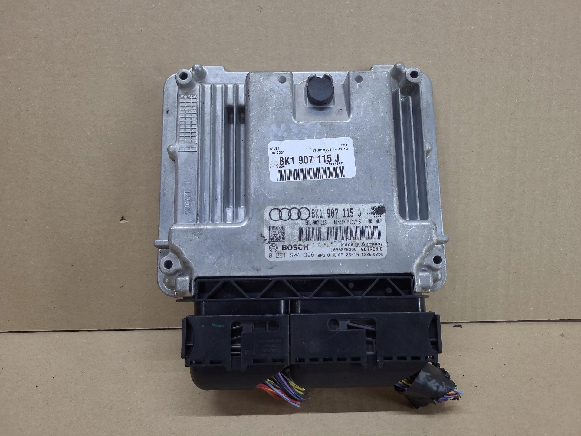 control unit of the engine Audi A4 B8 2009 8K1907115J