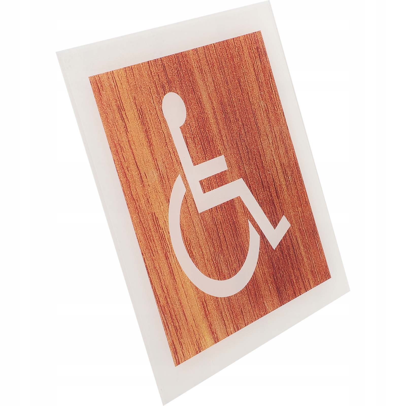 Znak toalety dla wózków inwalidzkich Kolor dominujący wielokolorowy