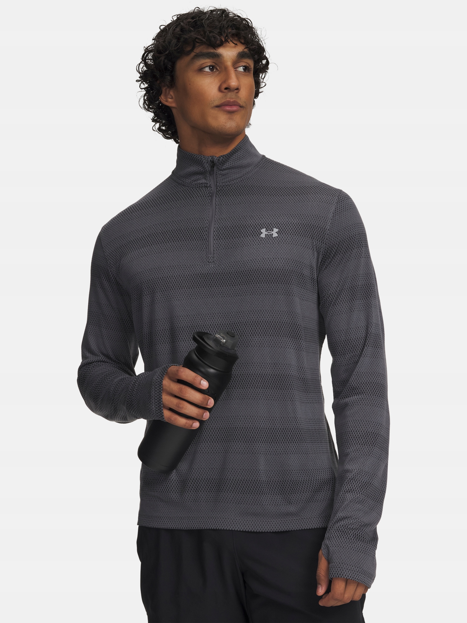 Under Armour Pánské tričko Under Armour Ua Velociti 1/4 Zip-GRY