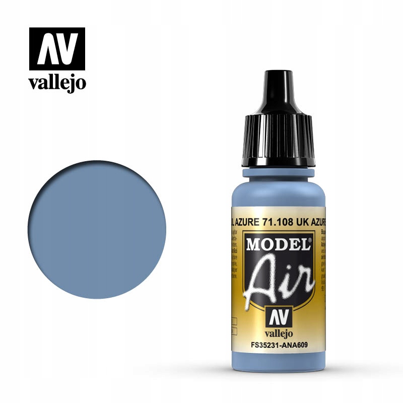 Vallejo Model Air 71.108 Uk Azure Blue 17ml